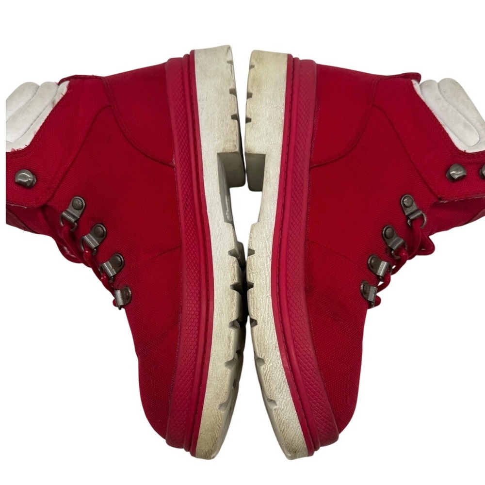 Lugz Women's 8 Grotto Red Y2K  Boots‎ men 6.5 EU39-peeling around ankle see pic